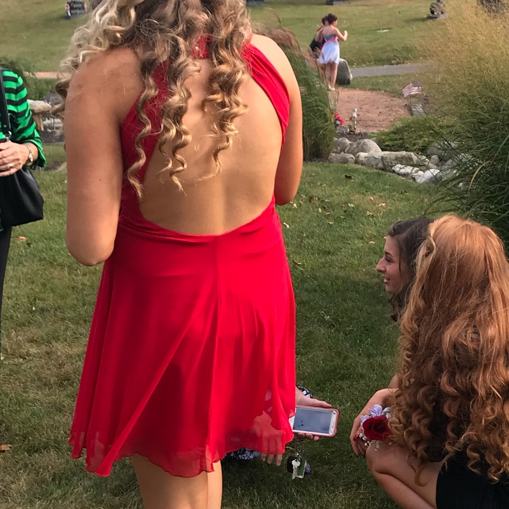 Homecoming open backed dress- Make an offer!! - Picture 2 of 4